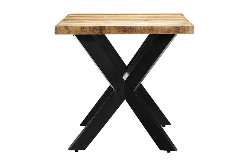 Spisebord 160x80x75 cm grov heltre mango - Spisebord & kjøkkenbord