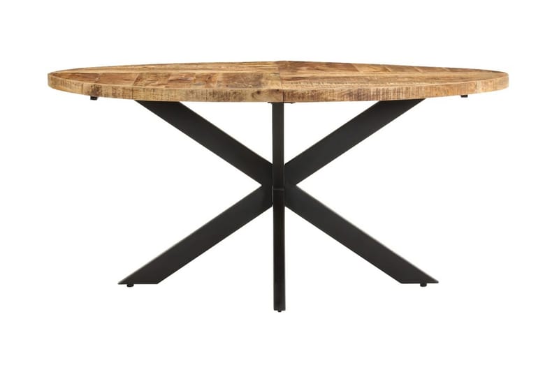 Spisebord 160x90x75 cm grovt mangotre - Brun - Spisebord & kjøkkenbord