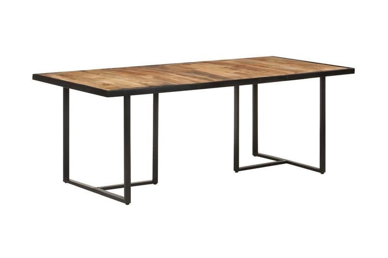 Spisebord 200 cm grovt mangotre - Brun - Spisebord & kjøkkenbord