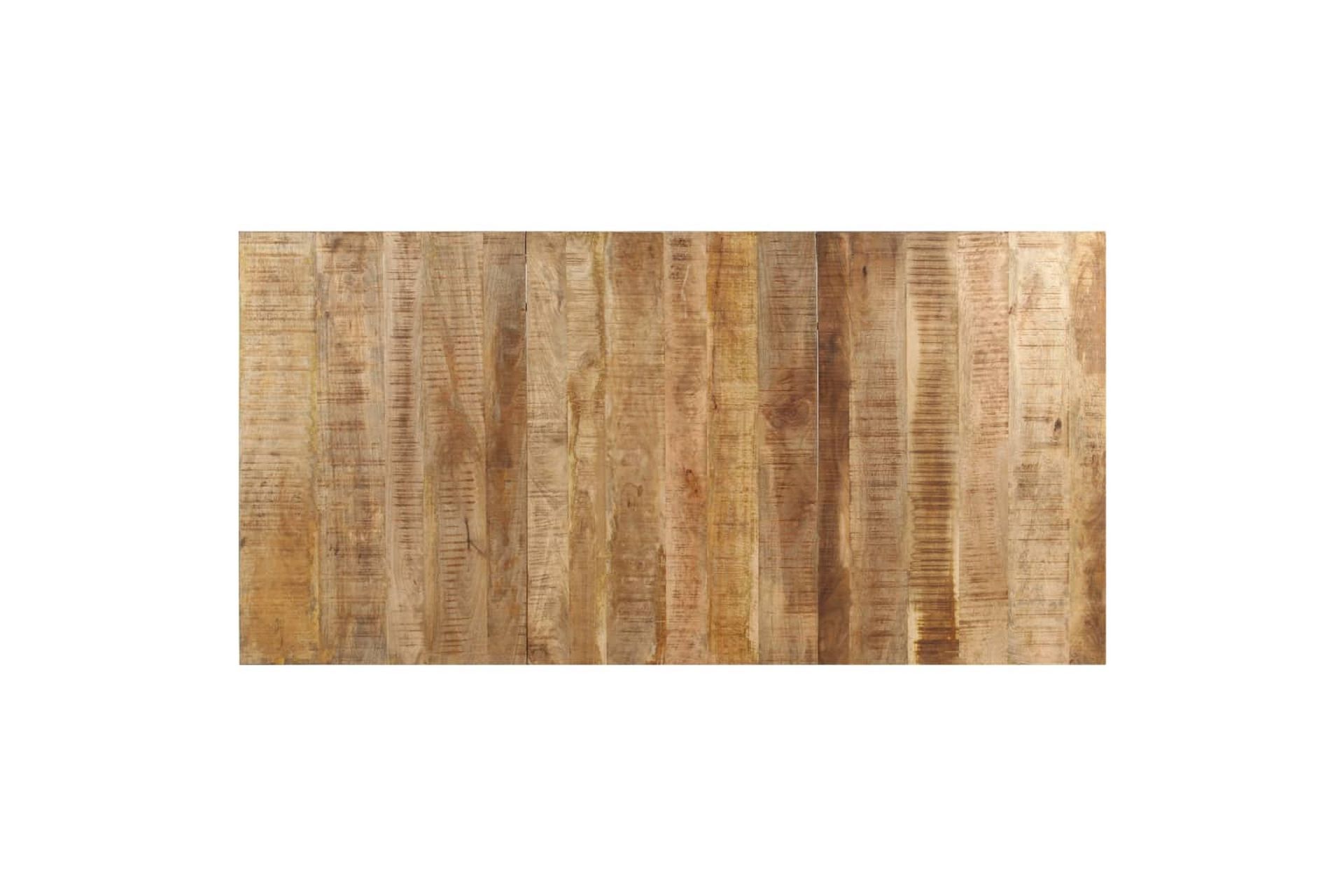 Spisebord 200x100x76 cm grovt mango - Brun - Møbler - Bord - Spisebord & kjøkkenbord