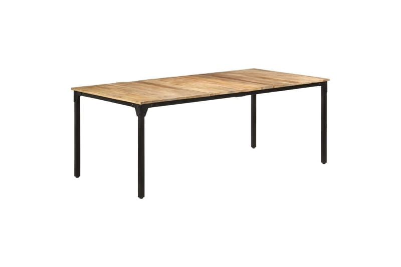 Spisebord 200x100x76 cm grovt mango - Brun - Møbler - Bord - Spisebord & kjøkkenbord