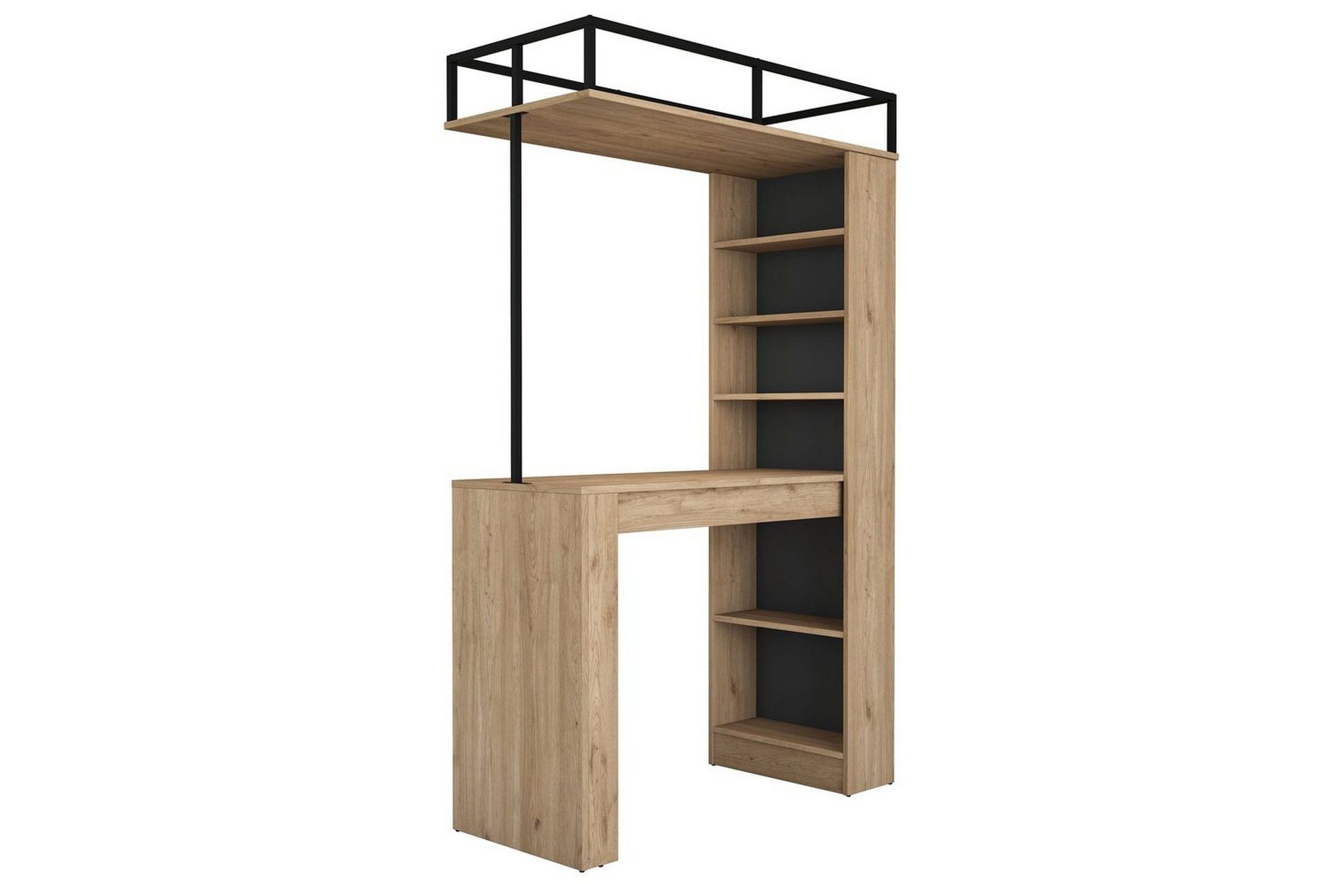 Spisebord Beloumont Valnøtt / Svart - Svart/Mørkebrun