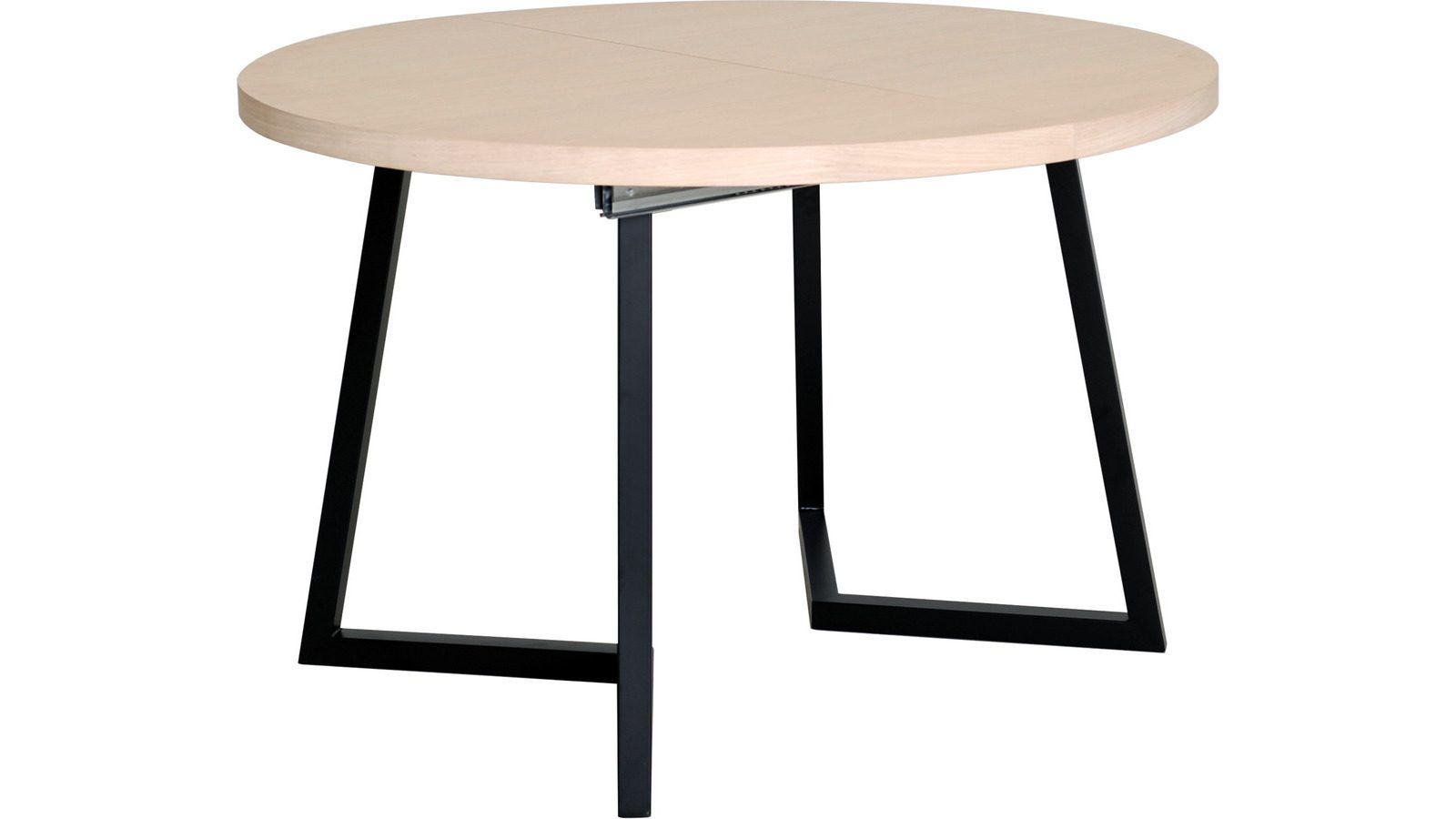 Spisebord Brisjö inkl 2 Tillegg Ø120 - 200 cm - Hvitpigmentert