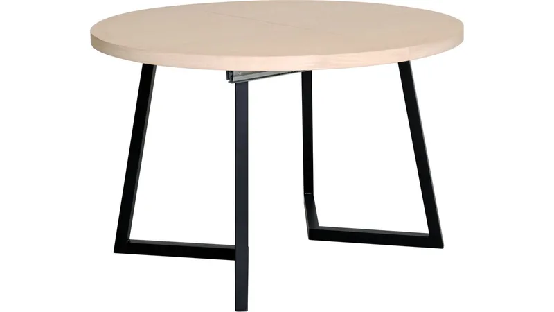 Spisebord Brisjö inkl 2 Tillegg Ø120 - 200 cm, Hvitpigmentert