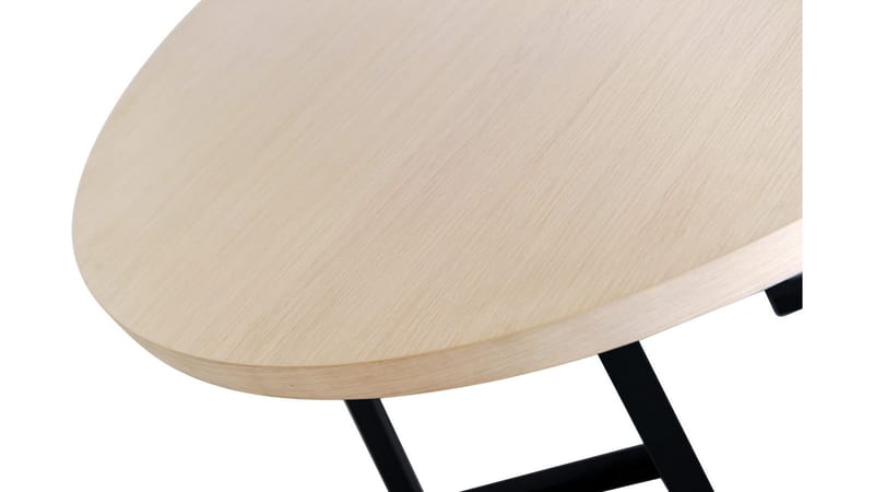 Spisebord Brisjö inkl 2 Tillegg Ø120 - 200 cm - Hvitpigmentert - Møbler - Bord - Spisebord & kjøkkenbord
