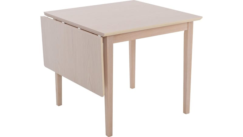 Spisebord Drevik med Klaff 85x85 cm - Hvit - Møbler - Bord - Spisebord & kjøkkenbord