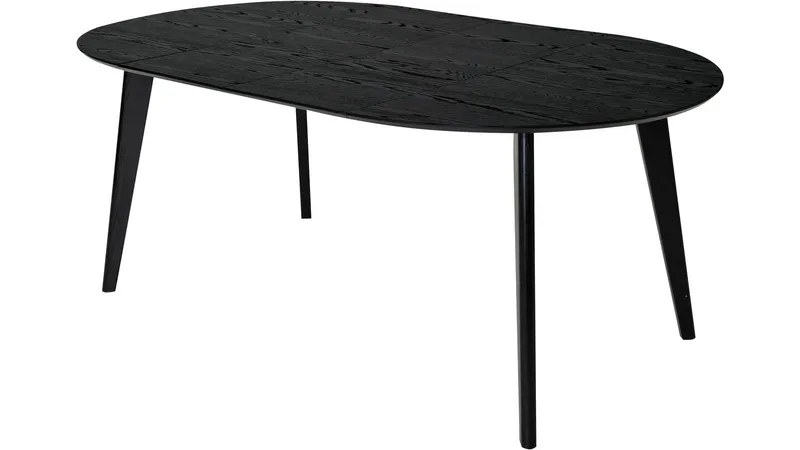 Spisebord Falmar 110 cm - Svartlakkert - Møbler - Bord - Spisebord & kjøkkenbord