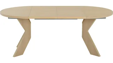 Spisebord Fjorden Med 2 Tillegg 105 cm - Hvitpigmentert - Møbler - Bord - Spisebord & kjøkkenbord