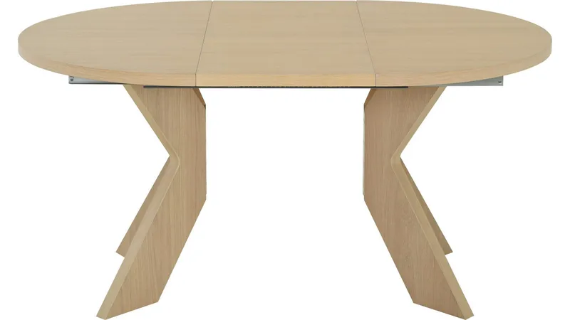 Spisebord Fjorden Med 2 Tillegg 105 cm - Hvitpigmentert - Møbler - Bord - Spisebord & kjøkkenbord