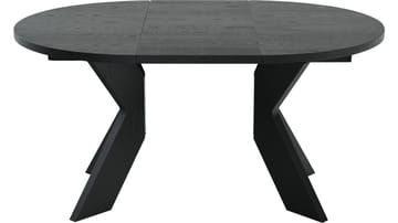 Spisebord Fjorden Med 2 Tillegg 105 cm - Svartlakkert eikefiner - Møbler - Bord - Spisebord & kjøkkenbord