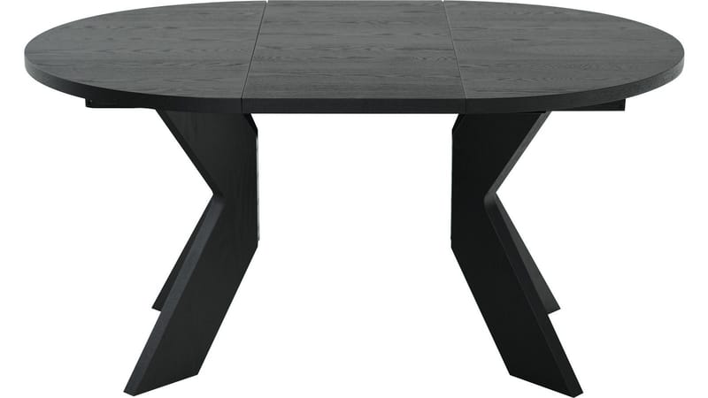 Spisebord Fjorden Med 2 Tillegg 105 cm - Svartlakkert eikefiner - Møbler - Bord - Spisebord & kjøkkenbord