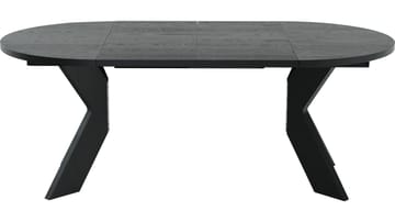 Spisebord Fjorden Med 2 Tillegg 105 cm - Svartlakkert eikefiner - Møbler - Bord - Spisebord & kjøkkenbord
