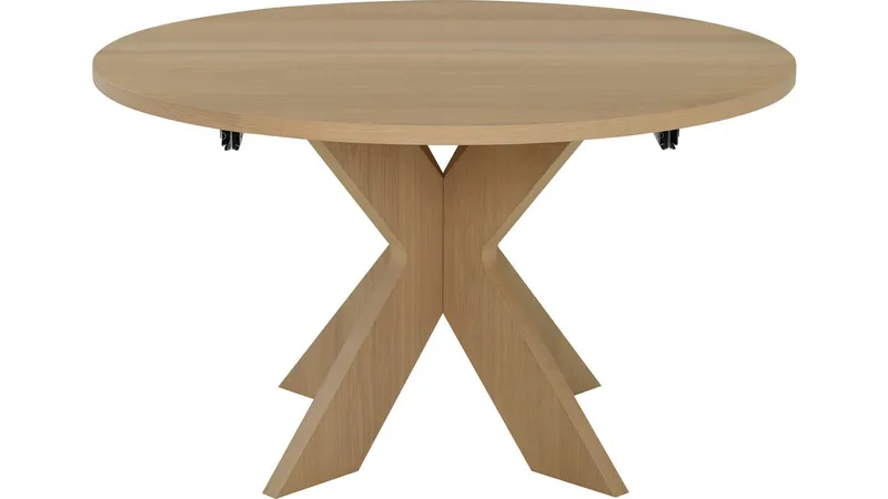 Spisebord Fjorden Med 2 Tillegg 130 cm, Hvitpigmentert