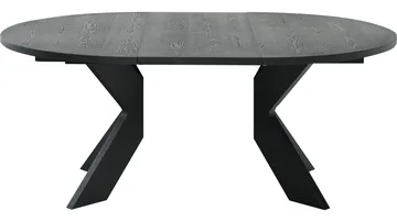 Spisebord Fjorden Med 2 Tillegg 130 cm - Svart - Møbler - Bord - Spisebord & kjøkkenbord
