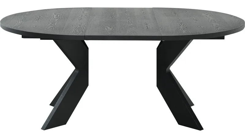 Spisebord Fjorden Med 2 Tillegg 130 cm - Svart - Møbler - Bord - Spisebord & kjøkkenbord