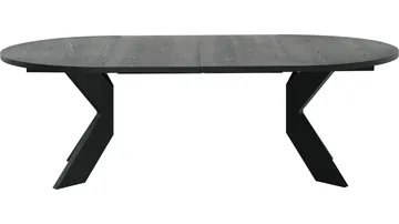 Spisebord Fjorden Med 2 Tillegg 130 cm - Svart - Møbler - Bord - Spisebord & kjøkkenbord