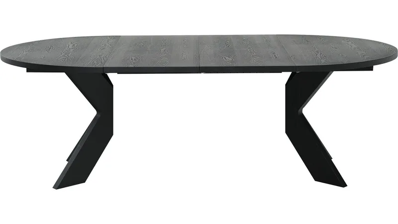Spisebord Fjorden Med 2 Tillegg 130 cm - Svart - Møbler - Bord - Spisebord & kjøkkenbord