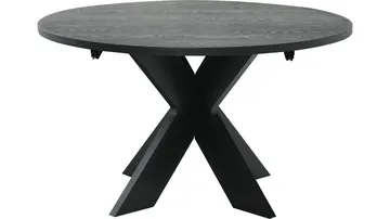 Spisebord Fjorden Med 2 Tillegg 130 cm - Svart - Møbler - Bord - Spisebord & kjøkkenbord