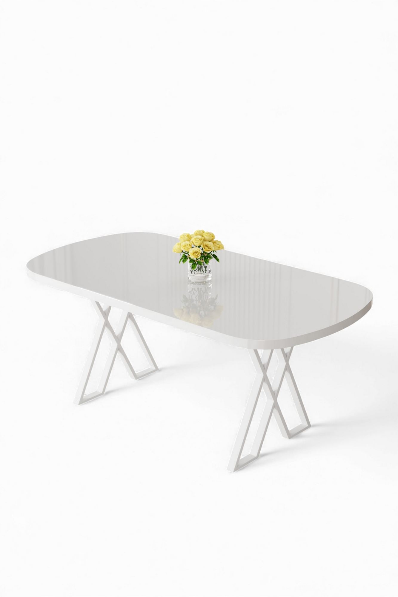 Spisebord Hanah Home Kaye (168 x 76 x 90 cm) Hvit -