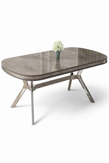 Spisebord Hanah Home Olya (168 x 75 x 90 cm) Antrasitt krom