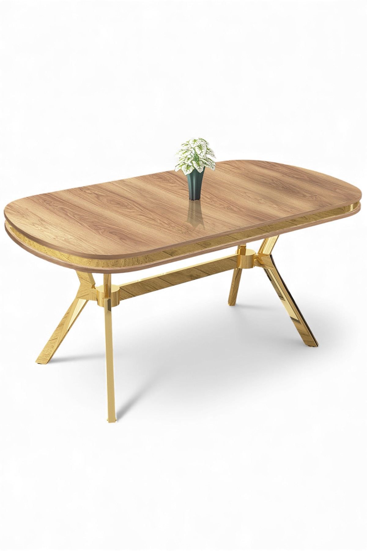 Spisebord Hanah Home Olya (168 x 75 x 90 cm) Eik gull -