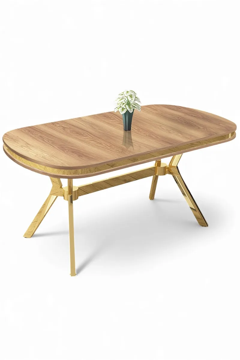 Spisebord Hanah Home Olya (168 x 75 x 90 cm) Eik gull, undefined