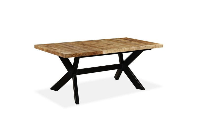 Spisebord heltre mango og stålkors 180 cm - Mangotre - Spisebord & kjøkkenbord