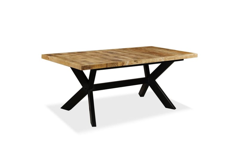 Spisebord heltre mango og stålkors 180 cm - Mangotre - Spisebord & kjøkkenbord