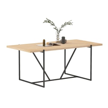 Spisebord HOME4YOU Cindy melamin eik 180x90x75 cm - Beige - Møbler - Bord - Spisebord & kjøkkenbord