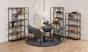 Spisebord HOME4YOU Ibiza svart 110x74 cm - Svart - Møbler - Bord - Spisebord & kjøkkenbord