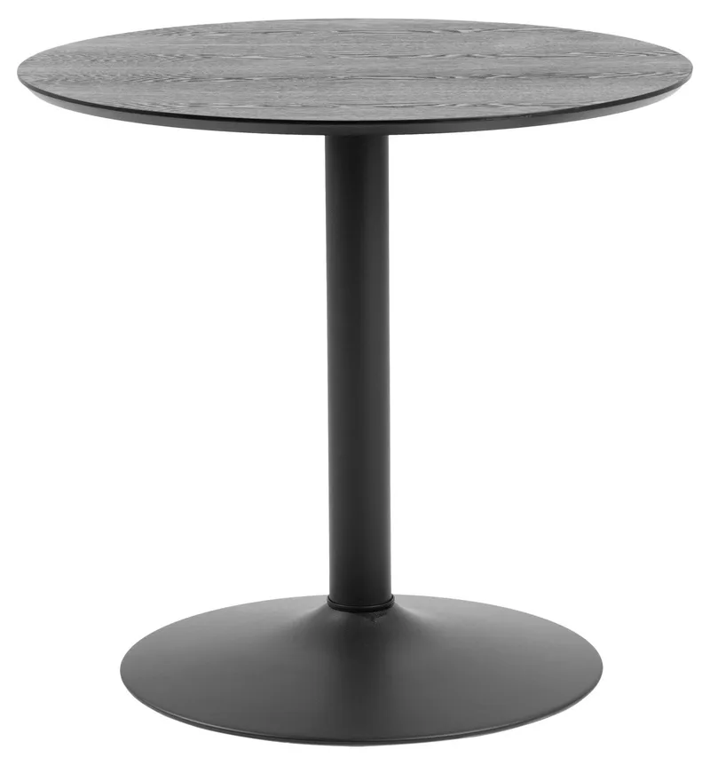 Spisebord HOME4YOU Ibiza svart 80x75 cm, Matt svart