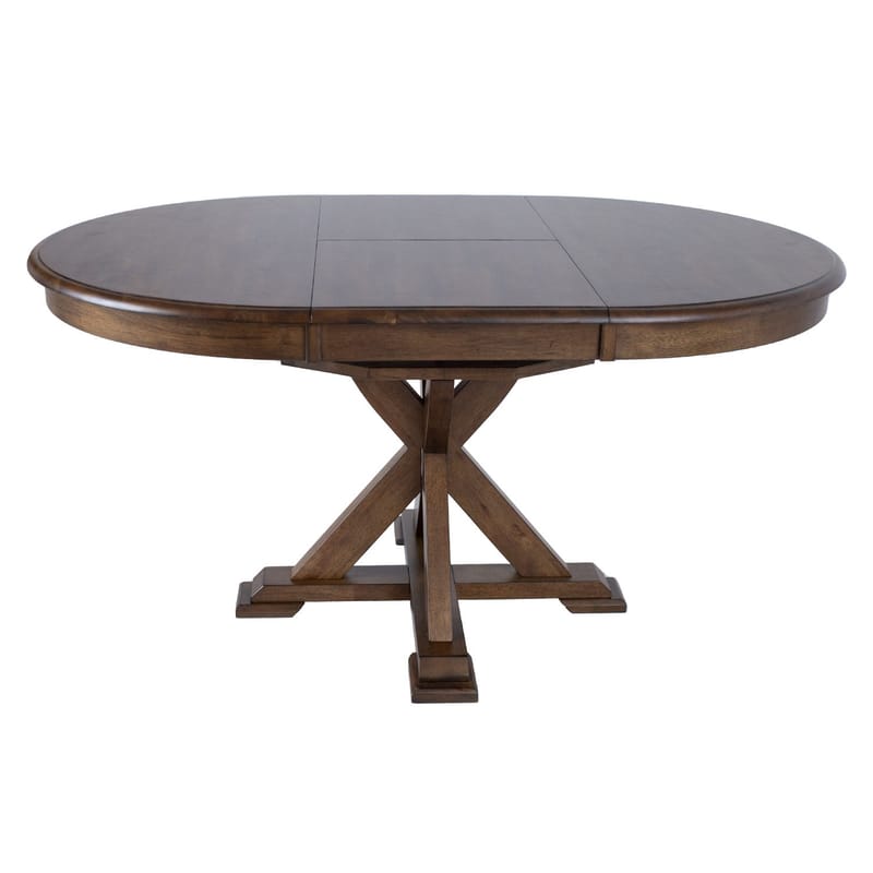 Spisebord HOME4YOU James D106+46x76 cm Rustikk eik - Rustikk eik - Møbler - Bord - Spisebord & kjøkkenbord