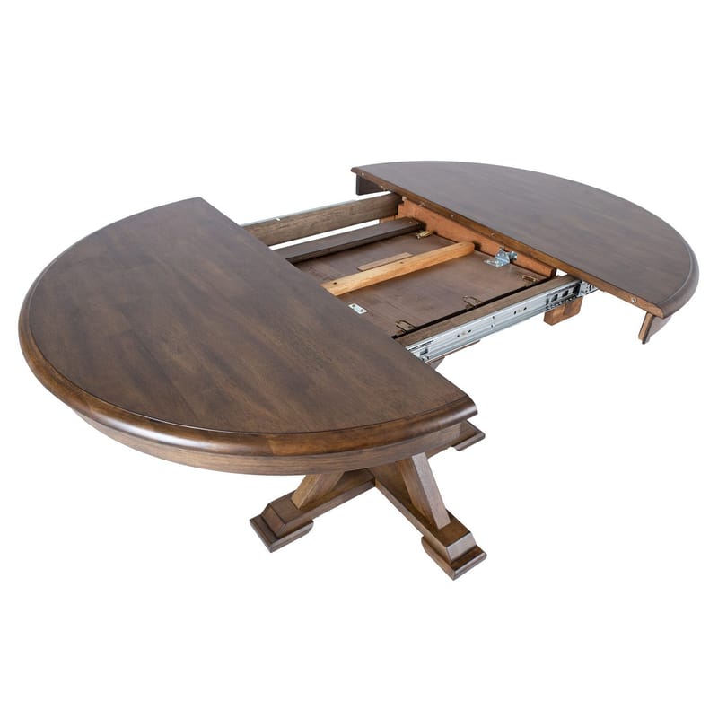 Spisebord HOME4YOU James D106+46x76 cm Rustikk eik - Rustikk eik - Møbler - Bord - Spisebord & kjøkkenbord