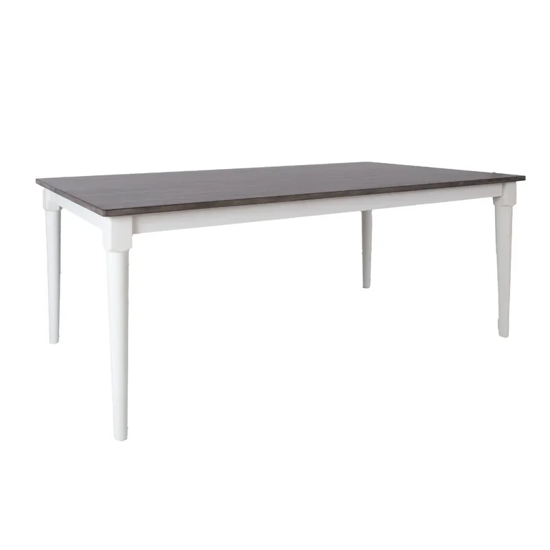 Spisebord HOME4YOU Janelle 183x91x75 cm grå/hvit, Grå/hvit