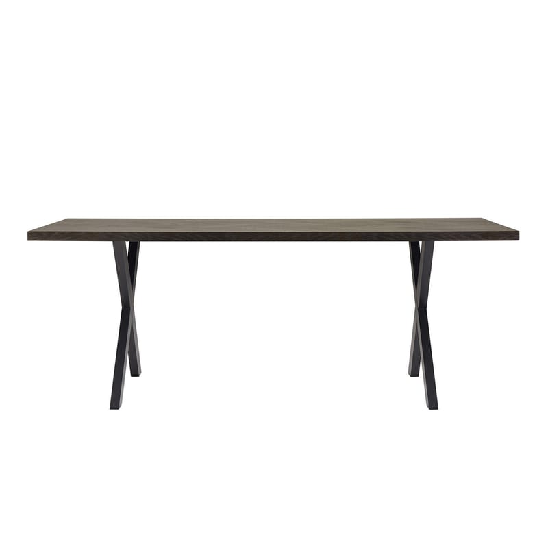 Spisebord HOME4YOU Rowan 200x90x75 cm Fiskebensmønstret røkt eik - røykfarget eik - Møbler - Bord - Spisebord & kjøkkenbord