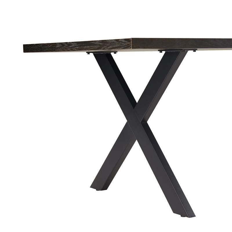 Spisebord HOME4YOU Rowan 200x90x75 cm Fiskebensmønstret røkt eik - røykfarget eik - Møbler - Bord - Spisebord & kjøkkenbord