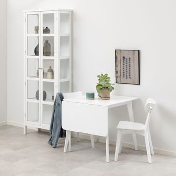 Spisebord HOME4YOU Roxby 80/120x80x76 cm Hvit - Hvit - Møbler - Bord - Spisebord & kjøkkenbord