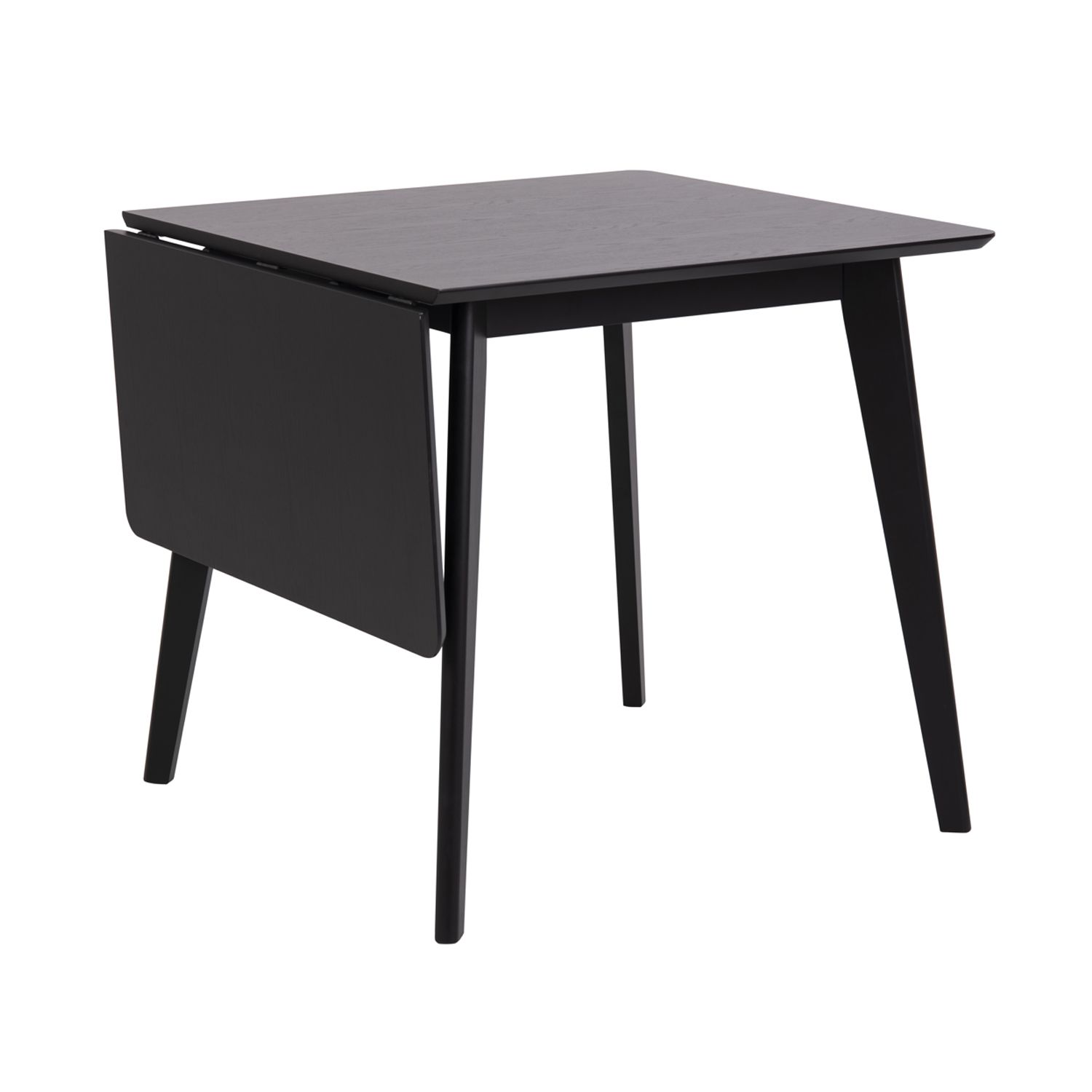 Spisebord HOME4YOU Roxby 80/120x80x76 cm Svart - Svart