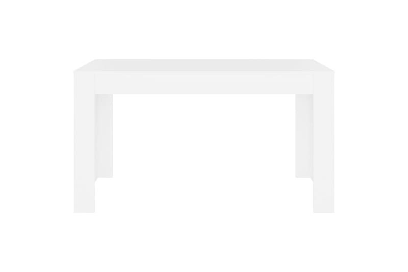 Spisebord hvit 140x74,5x76 cm sponplate - Hvit - Spisebord & kjøkkenbord