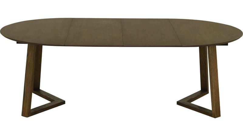 Spisebord Jämtorrås ø130/230 cm - Brunlakkert og hvitpigmentert eik - Møbler - Bord - Spisebord & kjøkkenbord