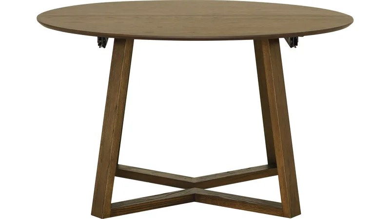 Spisebord Jämtorrås ø130/230 cm - Brunlakkert og hvitpigmentert eik - Møbler - Bord - Spisebord & kjøkkenbord