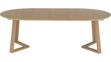 Spisebord Jämtorrås ø130/230 cm - Hvitpigmentert eik - Møbler - Bord - Spisebord & kjøkkenbord