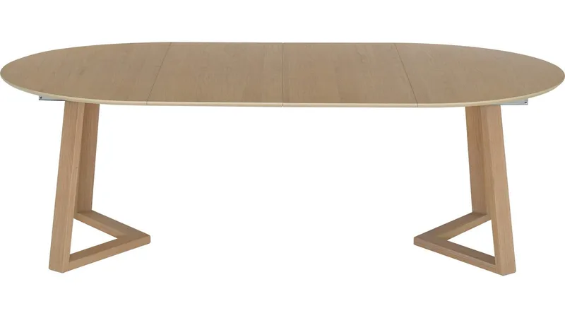 Spisebord Jämtorrås ø130/230 cm - Hvitpigmentert eik - Møbler - Bord - Spisebord & kjøkkenbord
