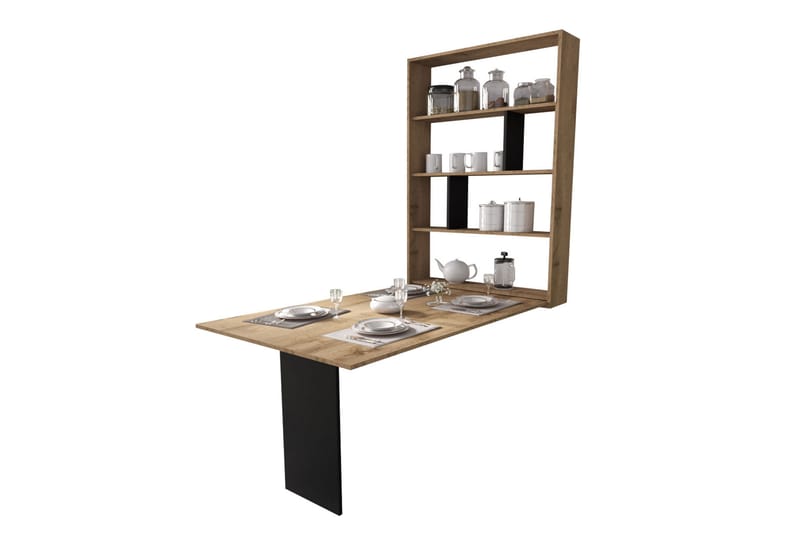 Abi Spisebord 149 cm - Tre / Natur / Svart - Møbler - Bord - Spisebord & kjøkkenbord