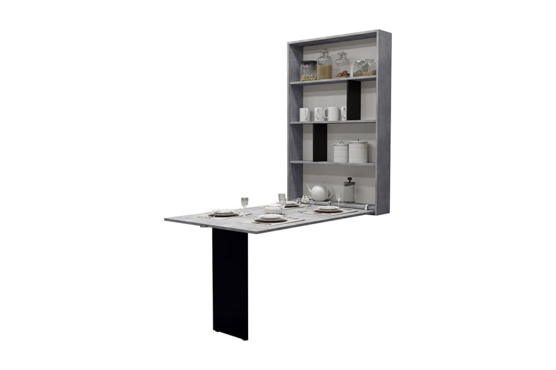 Abi Spisebord 203 cm Sten - Svart/Grå - Møbler - Bord - Spisebord & kjøkkenbord