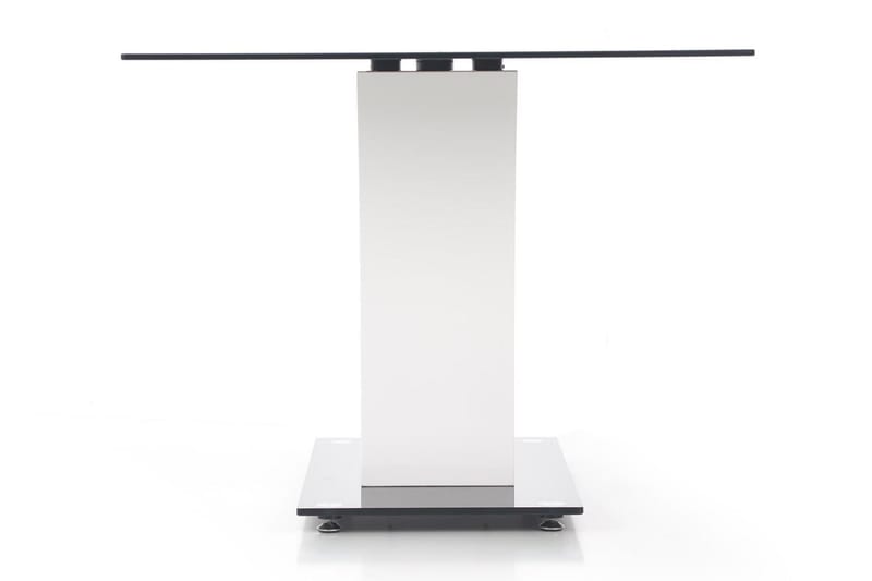 Abundis Spisebord 160 cm Glass - Svart/Hvit - Spisebord & kjøkkenbord