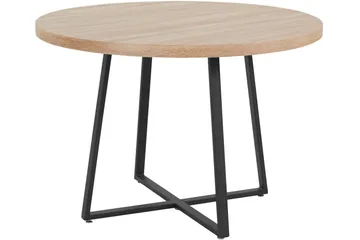 Agios Spisebord Rundt 110 cm - Natur/Svart - Møbler - Bord - Spisebord & kjøkkenbord