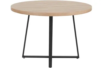 Agios Spisebord Rundt 110 cm - Natur/Svart - Møbler - Bord - Spisebord & kjøkkenbord