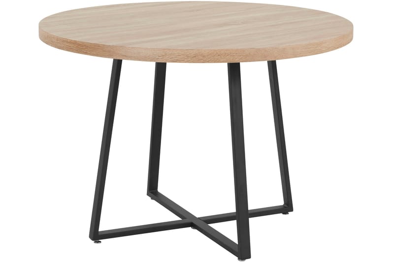 Agios Spisebord Rundt 110 cm - Natur/Svart - Møbler - Bord - Spisebord & kjøkkenbord