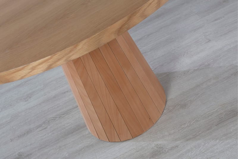 Albero Rundt Spisebord 100 cm i Eik - Lys Brun - Møbler - Bord - Spisebord & kjøkkenbord